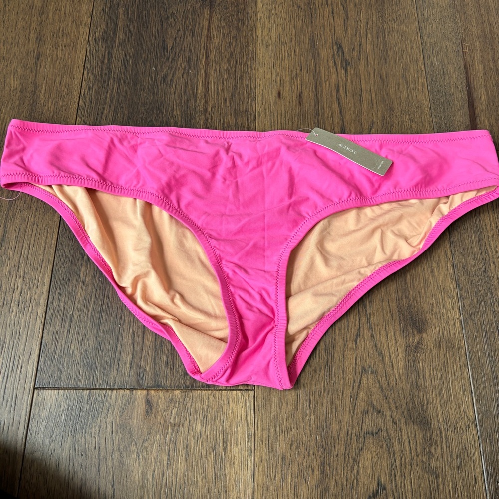 J.Crew Bikini Bottom Hot Pink Swim Beach Size XXL NWT